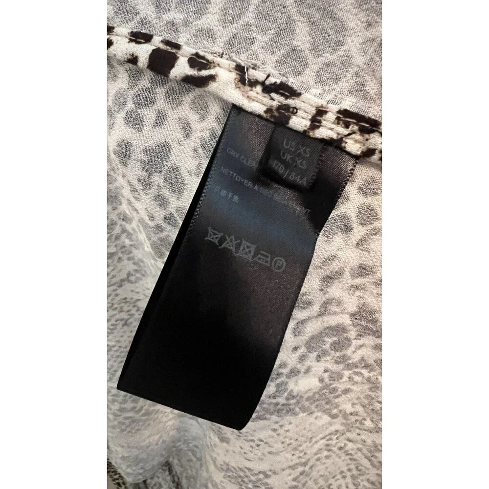 Free People Wild Nights Duster Womens Size XS animal Print Long Sleeve